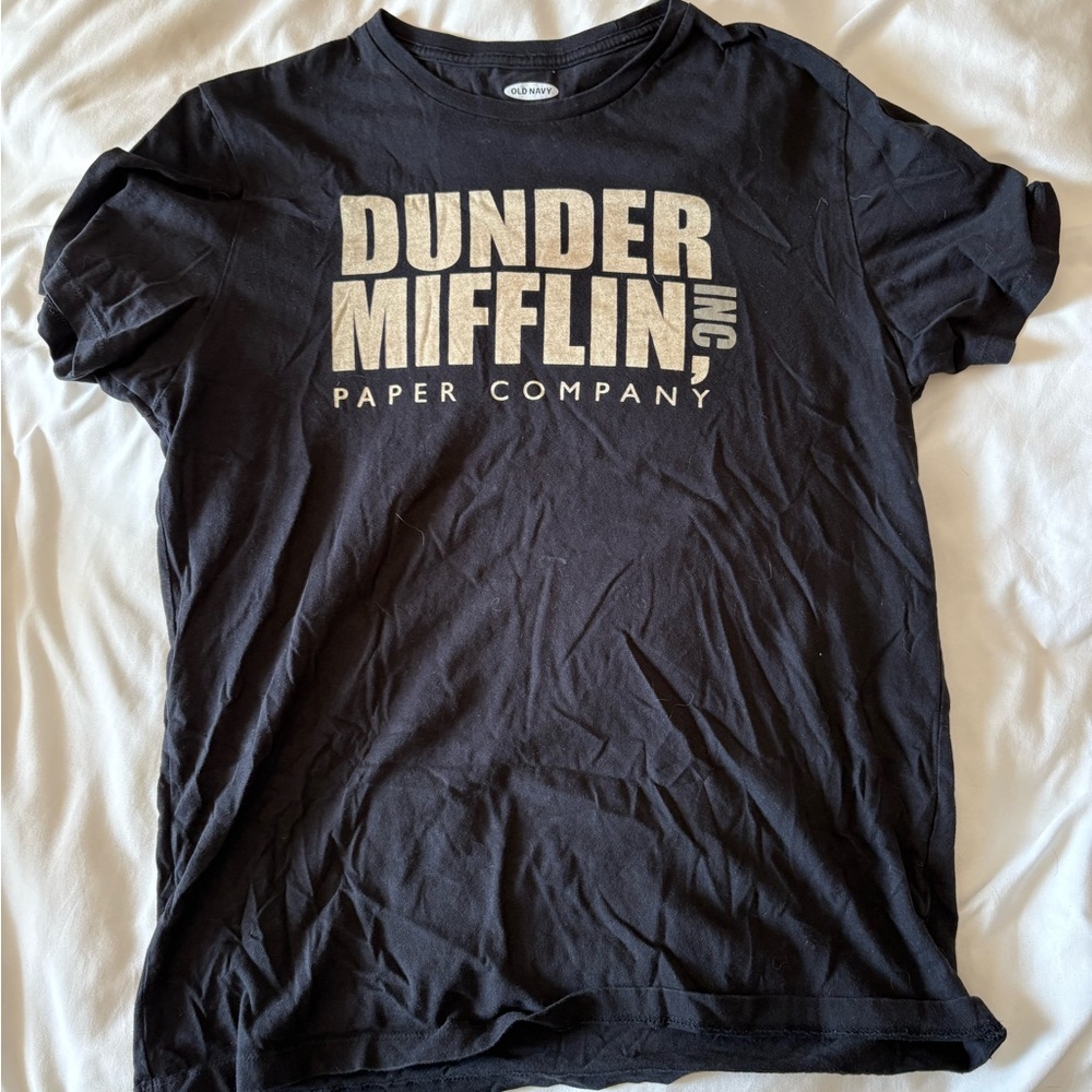 Black Dunder Mifflin Paper Company, Inc From the Office TV Show  T-Shirt Medium